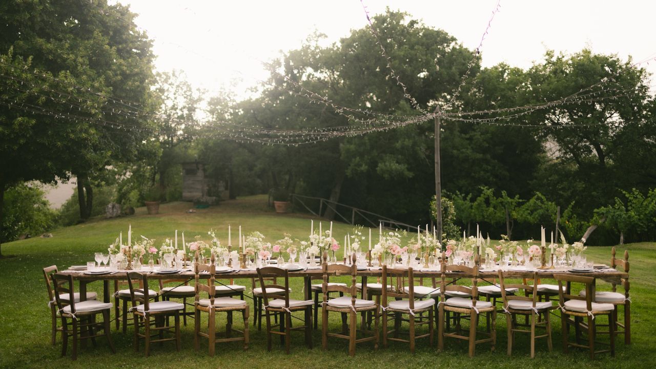 Evening reception under the sky